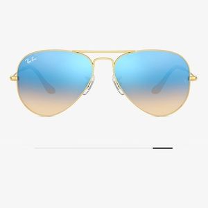 Ray-Ban (RB3025) Aviator Gradient sunglasses - Gold/Blue